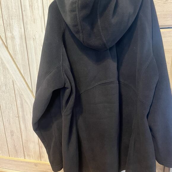 Columbia Women’s Black Fleece Jacket Size 2X With Pockets Winter Sweater - Picture 4 of 8